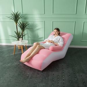 Nuevo Sofá Inflable en Forma de S, Ergonómico, para Lectura y Siesta, Plegable, Portátil, Reclinable, Venta al por Mayor - Product Image 4