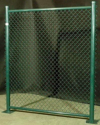 Decorative Protection Metal Chain Link Fence Easily Assembled