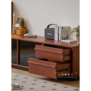 Vintage Solid Wood <b>Tv</b> <b>Stand</b> 180x40x48 Cm Storage Living Room Floor Standing Audio Visual Cabinet - Product Image 2