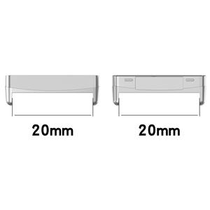 Adaptateur de bracelet de montre en acier inoxydable 20mm 22mm pour <span class=keywords><strong>Fitbit</strong></span> Versa 4 3 connecteur de bracelet en métal pour accessoires <span class=keywords><strong>Fitbit</strong></span> <span class=keywords><strong>Sense</strong></span> <span class=keywords><strong>2</strong></span> - Product Image 2