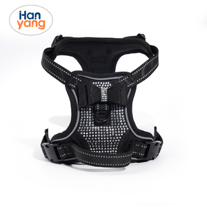 HanYang OEM kustom <span class=keywords><strong>Harness</strong></span> hewan peliharaan, Bling berlian imitasi kucing disesuaikan rompi <span class=keywords><strong>Harness</strong></span> berjalan <span class=keywords><strong>Harness</strong></span> set untuk anak anjing kecil kucing