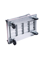 Carretilla de Acero de Cuatro Ruedas con Capacidad de 150 kg, Plataforma Plegable para Mudanzas, Carretilla Manual con Giro de 360 Grados, Herramientas Personalizables OEM