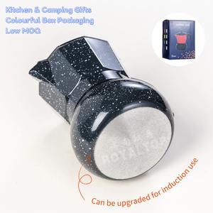 Machine à espresso OEM sphérique blanche en aluminium Réchaud à <span class=keywords><strong>cassette</strong></span> portable Moka Pot pour réchaud à gaz et à alcool Poêle à bois - Product Image 5