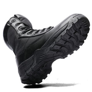 新款高品质顶级时尚皮革男士工作靴摩托车靴鞋出口阿里巴巴工厂批发2026年OEM - Product Image 6