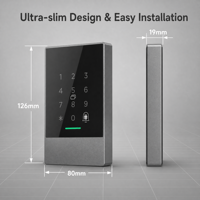 Clavier de contrôle d'accès WiFi intelligent extérieur IP67 étanche avec système de verrouillage de porte, suivi des présences, déverrouillage par carte RFID, code et application
