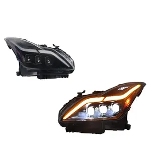 Luces Delanteras LED para Infiniti G37 Q60 Coupé de <span class=keywords><strong>2</strong></span> Puertas 2008-2015, Faros Proyectores con Luz Diurna, Accesorios Automotrices - Product Image 5