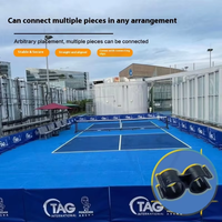 Valla de Protección para Cancha de Pickleball con Logotipo Personalizado y Patrón a Medida, Modular, Portátil, de Tela Engrosada, Profesional