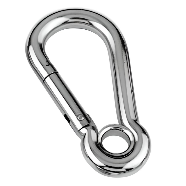 Wholesale Din5299 Stainless Steel Snap Hook Manufacturer With Eye M4 M5 M6 M8 Ringed Elastic Snap Fastener