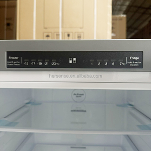 318L Stainless Steel <b>Refrigerators</b> for Home Samsuung 220V 2 Door No Frost Freezer Household Hotel Department Use Frequency Conve - Product Image 3