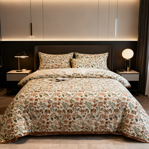 Nhà Máy Tùy Chỉnh 100% Polyester 90gsm Đồng Bằng Dệt Cổ Điển Hoa Sợi Nhỏ In Bộ Đồ Giường Vải Cho Nhà Hàng Dệt May - Product Image 2