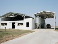 Poulailler de base 10x30m - 2.8m de hauteur, conception ouverte, pour 5,000 poulets en liberté