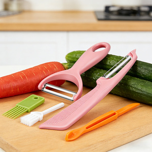 Set di Pelapatate in Acciaio Inox Maisons, Lavabili in Lavastoviglie, Antiaderenti, con Buona Presa per Mele, Carote, <span class=keywords><strong>Zucchine</strong></span>, Cetrioli - Product Image 2