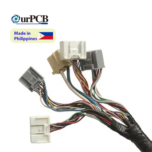 Faisceau de câbles automobile OurPCB 1M avec gaine en PVC, connecteur adaptateur à âme en cuivre pour ECU 12V, fabriqué aux Philippines - Product Image 1