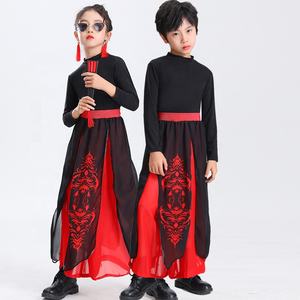 Gran Oferta: Trajes Clásicos <span class=keywords><strong>de</strong></span> <span class=keywords><strong>Danza</strong></span> del Abanico para Niños, Estilo Dragón <span class=keywords><strong>de</strong></span> Nieve, Canto Chino, para Niños y Niñas, Estilo Antiguo Chino - Product Image 2