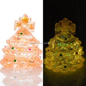 Juguete Antiestrés de Malta TPR que Brilla en la Oscuridad con Forma de Árbol de Navidad, de Rebote Lento, Súper Elástico, Herramienta de Descompresión - Product Image 3
