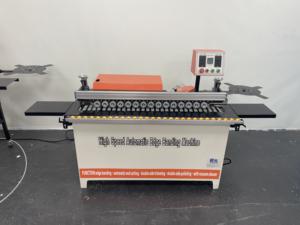 Piccola mini bordatrice automatica bordatrice per la lavorazione del legno in <span class=keywords><strong>PVC</strong></span> MDF con rifilatura - Product Image 5