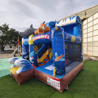Château gonflable écologique en PVC Yuedong avec toboggan 4x3m, capacité 500kg, pour centres de jeux et fêtes commerciales
