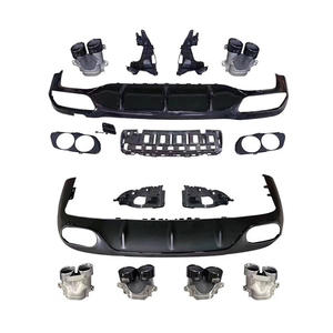 Ventes d'usine W213 W238 C238 mise à niveau E53 AMG Style pare-chocs lèvre tuyau d'échappement diffuseur arrière pour benz classe E E200 E300 <span class=keywords><strong>E320</strong></span> E350 - Product Image 1