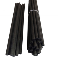 Bâtonnets diffuseurs en fibre douce noire pour diffuseur de parfum d'ambiance, recharge de parfum, 4 mm, 5 mm, 6 mm, 7 mm