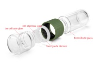 Thermos à thé en verre à double paroi de qualité alimentaire écologique 2024, théière séparatrice portable avec filtre