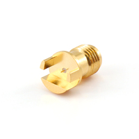 XINQY Conector RF Tipo de Paleta de Borde con Conector SMA, Conector de Placa de Tarjeta Coaxial de 50 Ohmios de GHz