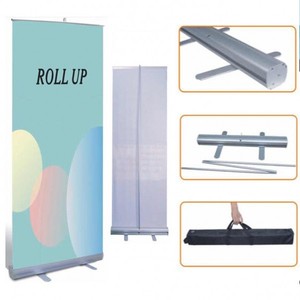 Biểu tượng tùy chỉnh 80x200 nhôm Roll-<span class=keywords><strong>up</strong></span> biểu ngữ đứng xách tay sức đề kháng gió hiển thị cho quảng cáo triển lãm - Product Image 1