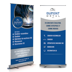 Banner Retrattile <span class=keywords><strong>Personalizzato</strong></span> 80x200 con Supporto in Alluminio, Base Larga, Espositore Pull-<span class=keywords><strong>up</strong></span> per Pubblicità - Product Image 5