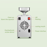 Presse à sésame automatique mini domestique en acier inoxydable 304 à froid et à chaud, capacité 3-4 kg/h, 110/220V MJ 503 – Prix abordable
