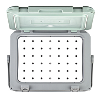 Glacière portable 27L en PP injecté, isotherme, pour aliments/bière/chasse/pique-nique, multifonctionnelle, avec doublure en PU