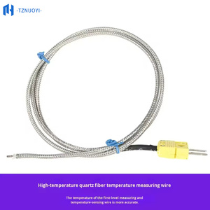Termocoppia di tipo K, RTD piccolo a estremità esposta HH-K-24 XS-K-24 1000 ℃   Filo di Misurazione in Fibra Ceramica per Alte <span class=keywords><strong>Temperature</strong></span> - Product Image 3