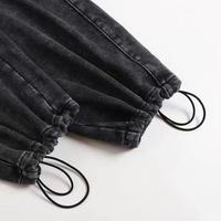 Setelan pakaian olahraga Retro pria, celana katun bordir & Hoodie dapat diatur tali serut 2 potong dengan cetakan Logo
