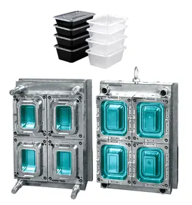 Disposable plastic thin wall food container packaging IML injection molding mold