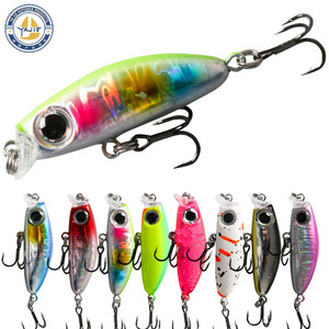 Señuelo de Pesca Yj Aquahunter Minnow 42mm 3g BKK6062 14 Anzuelos para Agua Dulce - Product Image 3