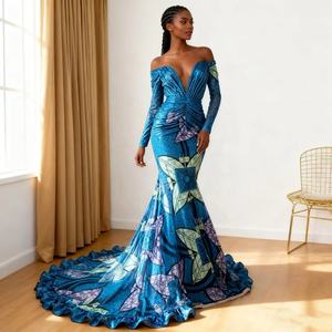 Nouveau Modèle Super <span class=keywords><strong>Tissu</strong></span> Imprimé en Coton Wax Africain pour Robes <span class=keywords><strong>de</strong></span> Mariée - Product Image 4