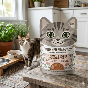 Sacs d'emballage pour aliments pour animaux de compagnie en forme d'animaux mignons, sachets personnalisables de qualité alimentaire pour friandises et aliments humides pour chiens/chats - Product Image 3