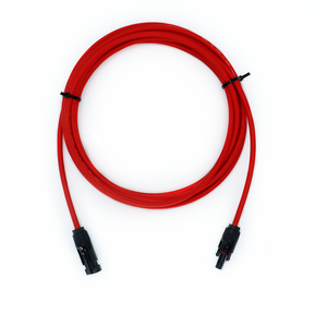 ソーラーパネル再生可能エネルギー用の12AWGゲージソーラー延長ケーブルブラックレッド50フィートオス-メスソーラー延長コード - Product Image 3