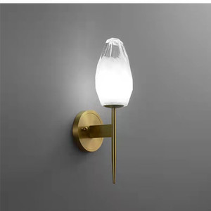 Gran oferta, luces de pared de lujo de alta calidad, lámpara de pared de cristal LED para dormitorio de hotel moderno para interiores - Product Image 4