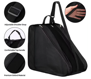 Sac de skate à bandoulière tendance avec fermeture éclair, en tissu Oxford respirant et doublure en polyester pour le rangement des chaussures à roulettes - Product Image 6
