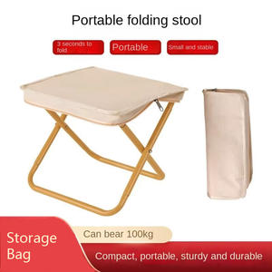 Outdoor Klapp hocker Tragbare Handtasche Angel tasche Camp Chair Warteschlangen Reiß verschluss tasche Camping Bleistifte tui Voll klappbarer Stuhl hocker - Product Image 5
