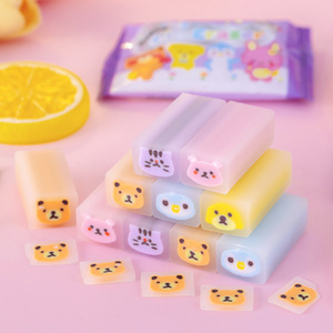 Boîte mystère de papeterie scolaire pour enfants, gommes fantaisie mignonnes en forme d'animaux 3D - Product Image 4