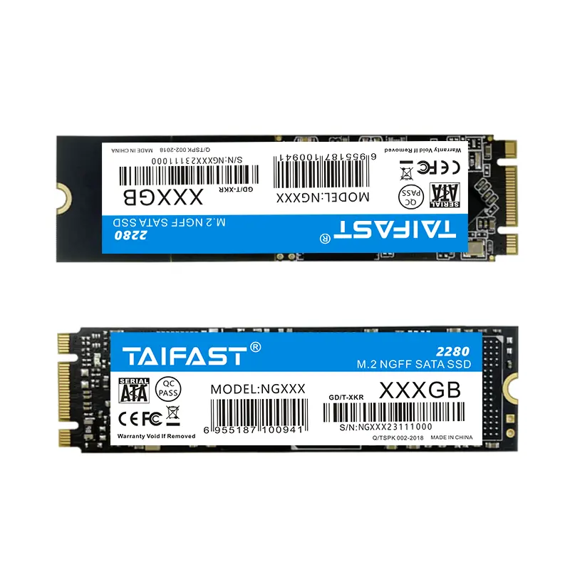 Taifast SSD M.2 SATA com 3D NAND TLC 480GB Capacidade 3 Anos de Garantia e Certificado CE para Computador Portátil