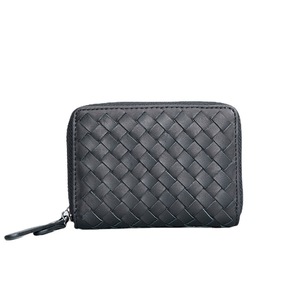 Elegante billetera de cuero tejido para hombre para identificación y tarjetas — Textura trenzada a mano, diseño con múltiples ranuras, perfecta para profesionales urbanos - Product Image 1