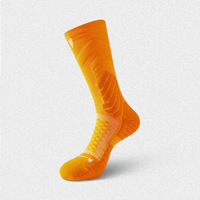 Chaussettes de sport personnalisées en coton compressif et rembourrées, chaussettes de course, de randonnée, de sport, chaussettes de sport personnalisables, chaussettes de sport respirantes