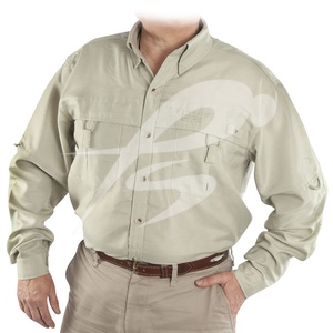 Camisa de Manga Larga para Hombre, Cuello en V, Corte Regular, 100% Algodón, Transpirable, Antiarrugas - Product Image 5