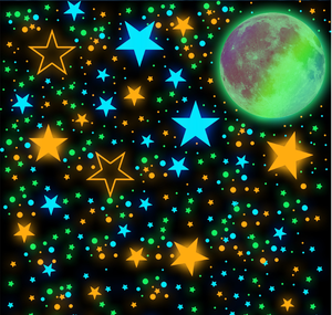 Autocollants muraux lumineux Lune Étoiles Autocollants fluorescents autocollants pour <span class=keywords><strong>chambre</strong></span> à coucher <span class=keywords><strong>Plafond</strong></span> <span class=keywords><strong>Chambre</strong></span> d'enfant Décoration murale qui brille dans le noir - Product Image 4