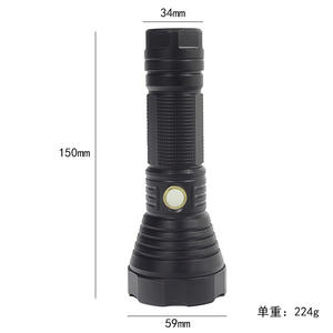 Lampe torche LED haute puissance Luomen T40 en alliage d'aluminium, rechargeable par USB, longue portée, éclairage extérieur portable - Product Image 4