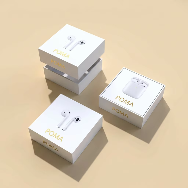 Luxury Custom Logo Rigid Paper Box for Wireless Earbuds TWS Earphones Gift Packaging Wholesale