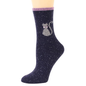 נשים חורף נשים באמצע עגל גרביים חמודים רך חמוד נקבה עיצוב צוות שימוש יומיומי שמלה סיטוני דק דק. סדר 12 זוגות - Product Image 3