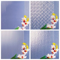Láminas de Vidrio Decorativas con Patrones Geométricos de Diamantes Nashiji, Estilo Mapa Oceánico Moru, para Puertas y Ventanas