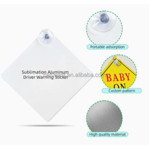 Señales de Advertencia de Aluminio Personalizadas para Sublimación con <span class=keywords><strong>Ventosa</strong></span>, Señal de Advertencia para Automóvil - Product Image 5